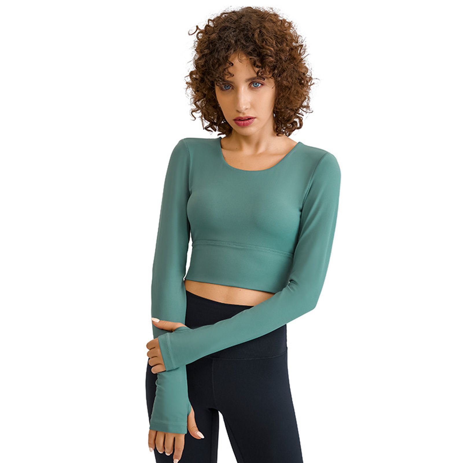 Gym Crop Top Breathable Hollow-bk Breathable Top