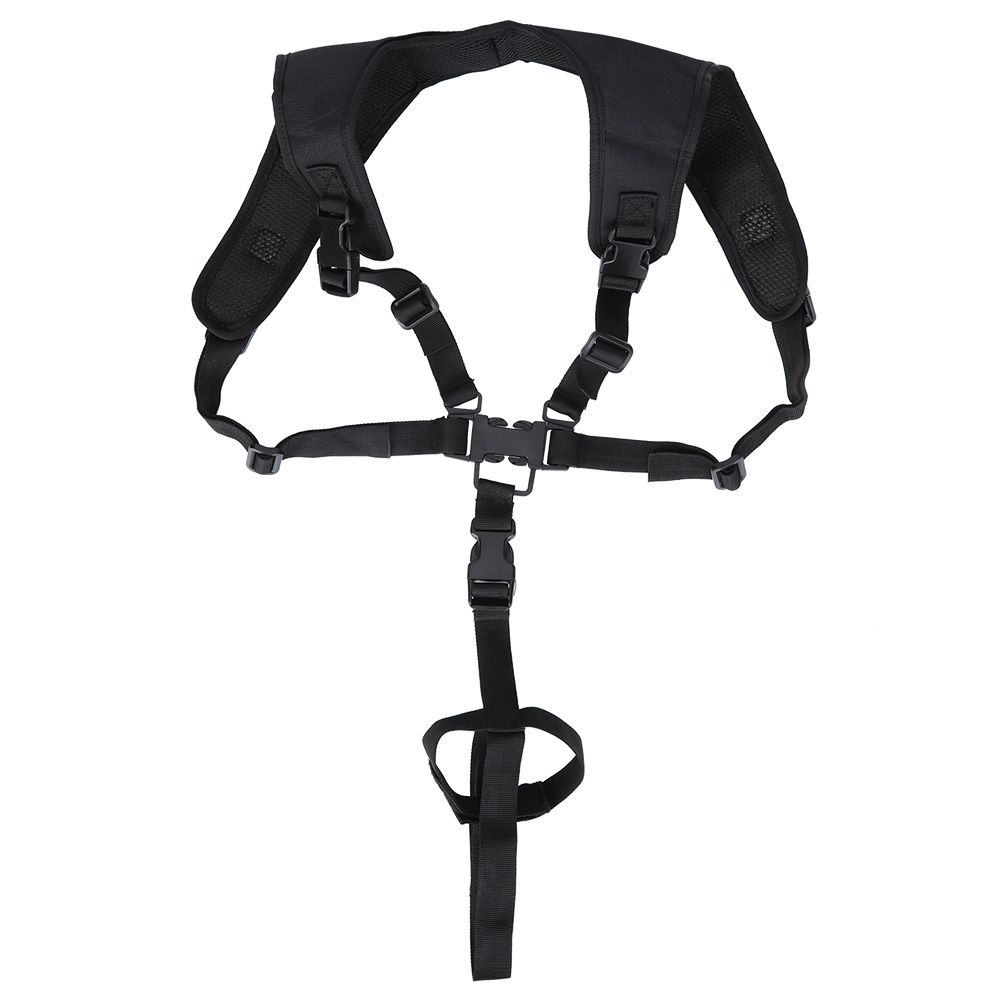 Multifunction Sling P90 Nylon Black Outdoor Vest Hanging Strap Professional Sports Safety Rope for Climbing Mountaineering