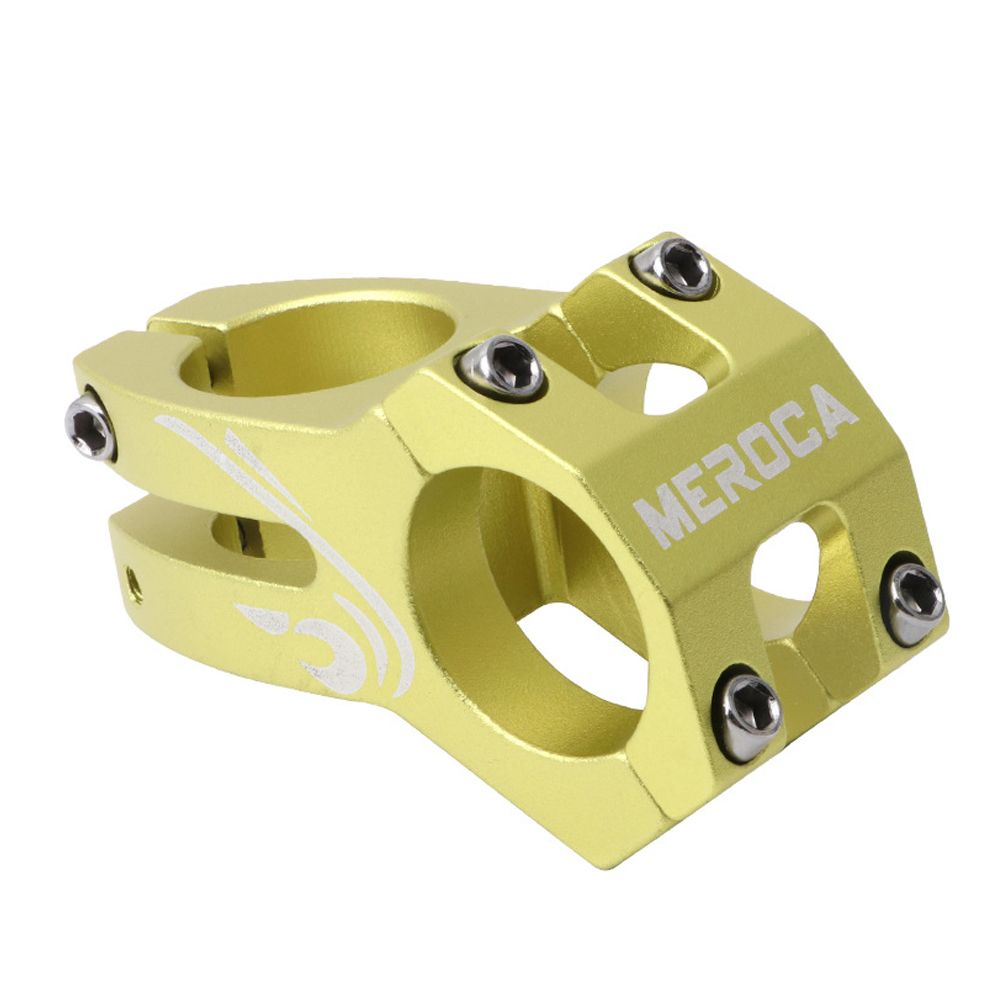 MEROCA Bicycle Stem Wear-resistant MTB Bike Handlebar Stem 31.8mm Adjustable Aluminum Short Handlebar Stem Riser Fixed Bike Bar Stem
