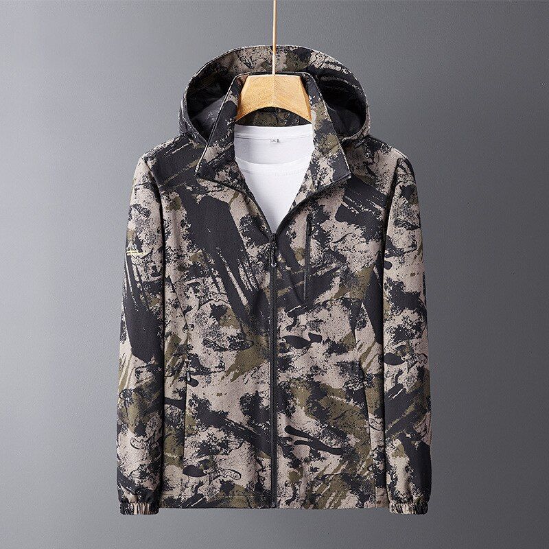 Hiking Jacket Light Weight  Hooded Jacket Men Waterproof Windbreaker Outdoor Srts Climbing  Camping Coats