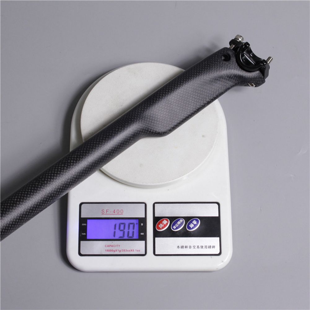 Yfashion Carbon Fiber Bike Seat Post ycle Seat Post ycle Seat ube for Road Bike Matt 27.2/30.8/31.6 x 350mm/400mm