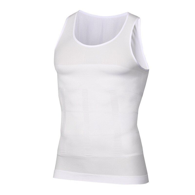 2020 New Men Body Shapers Fitness Elastic Beauty Abdomen  Fitting Sleeveless Shirt Tank Tops Slimming Boobs Shaping Vest