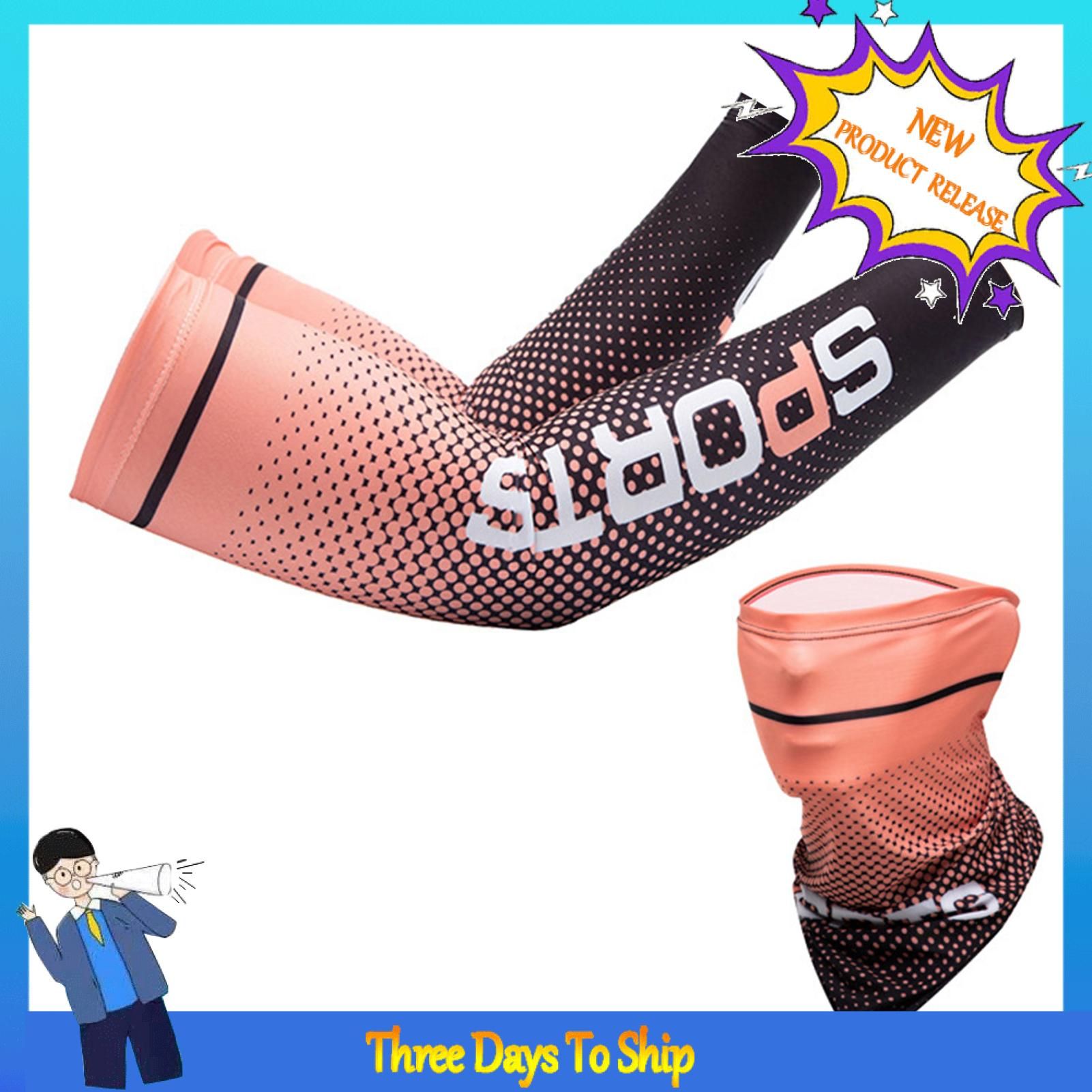 Sunscreen Sleeve Super Soft Sun Protection Arm Sleeves Face Cover Set