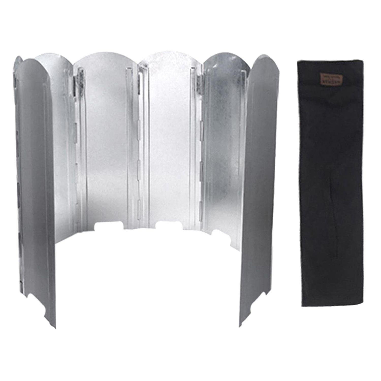 Foldable Camping Stove Windscreen 8 Plates Windshield Outdoor Camping Barbecue Picnic Stove Burner Protection
