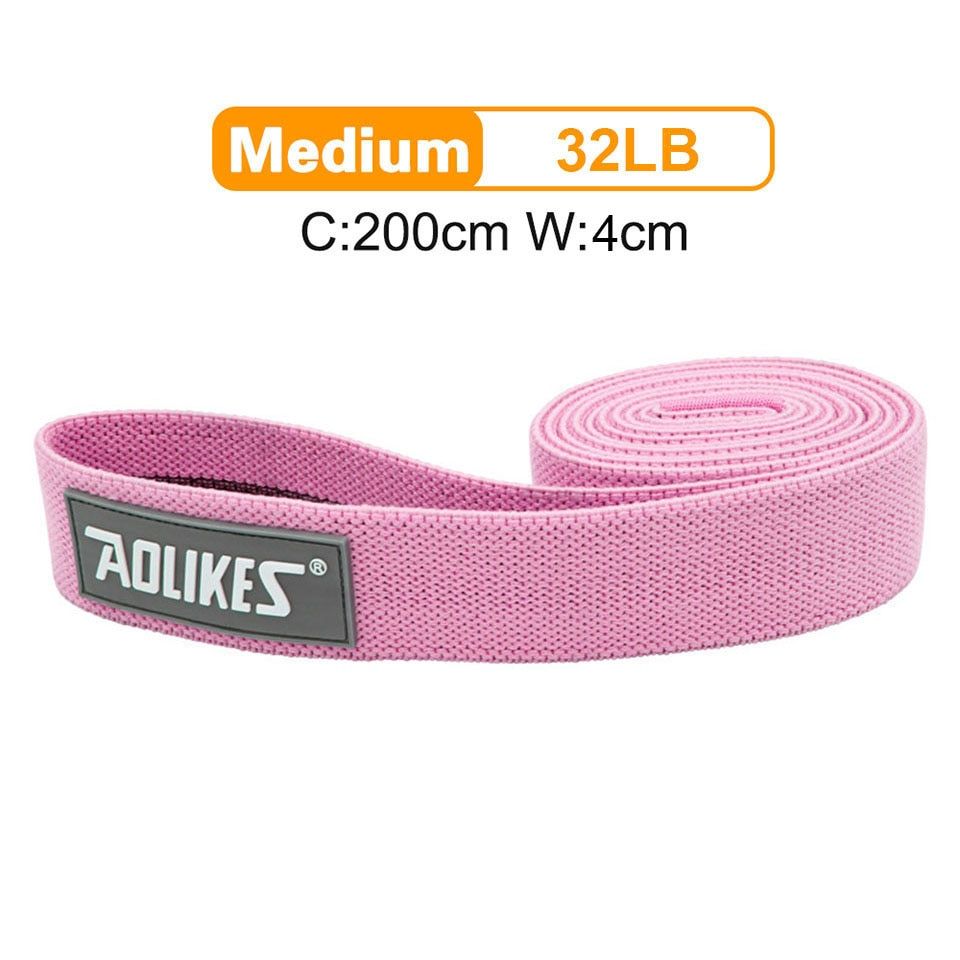 AOLIKES New Fitness Long Resistance Bands Workout Fabric Set Exercise Elastic Booty Bands For Pull Up Woman Assist Leg