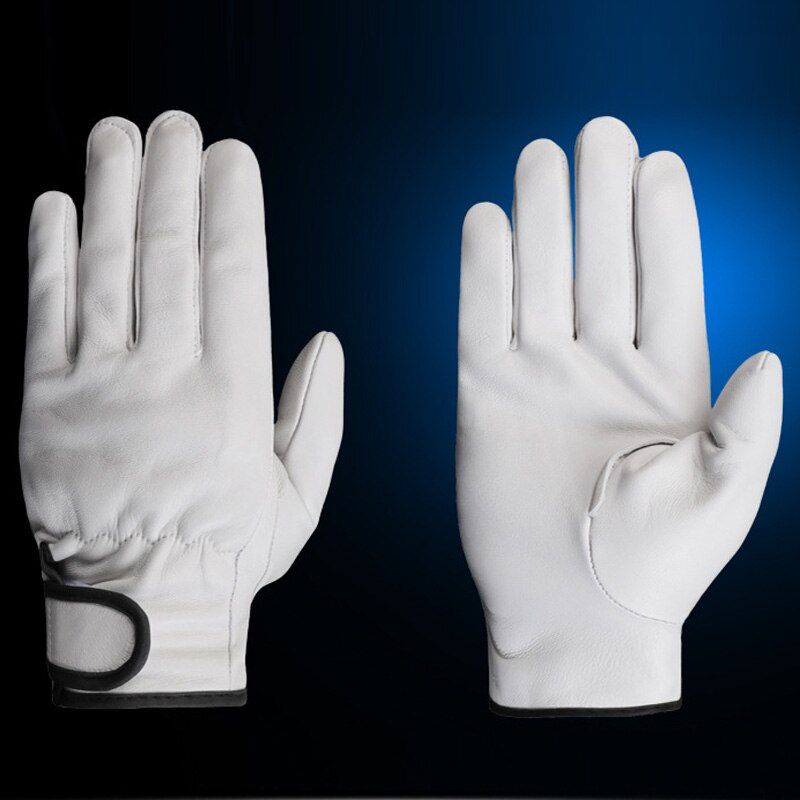 Sheepskin Sports Gloves Daily Leisure Work Hand Protective Warterproof Durable and Soft Cow Grain Leather Gloves Mens And Womens