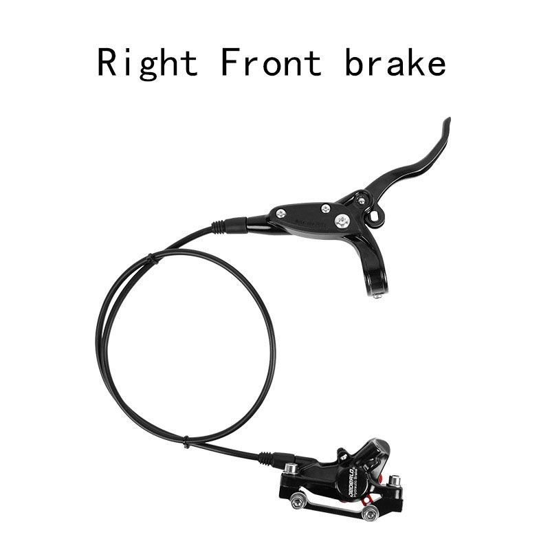 JEDERLO Hydraulic Disc Brake for MTB Bike Bicycle Front Right F160-R140 and Rear Left F180-R160 750/1350mm with 160mm Rotor