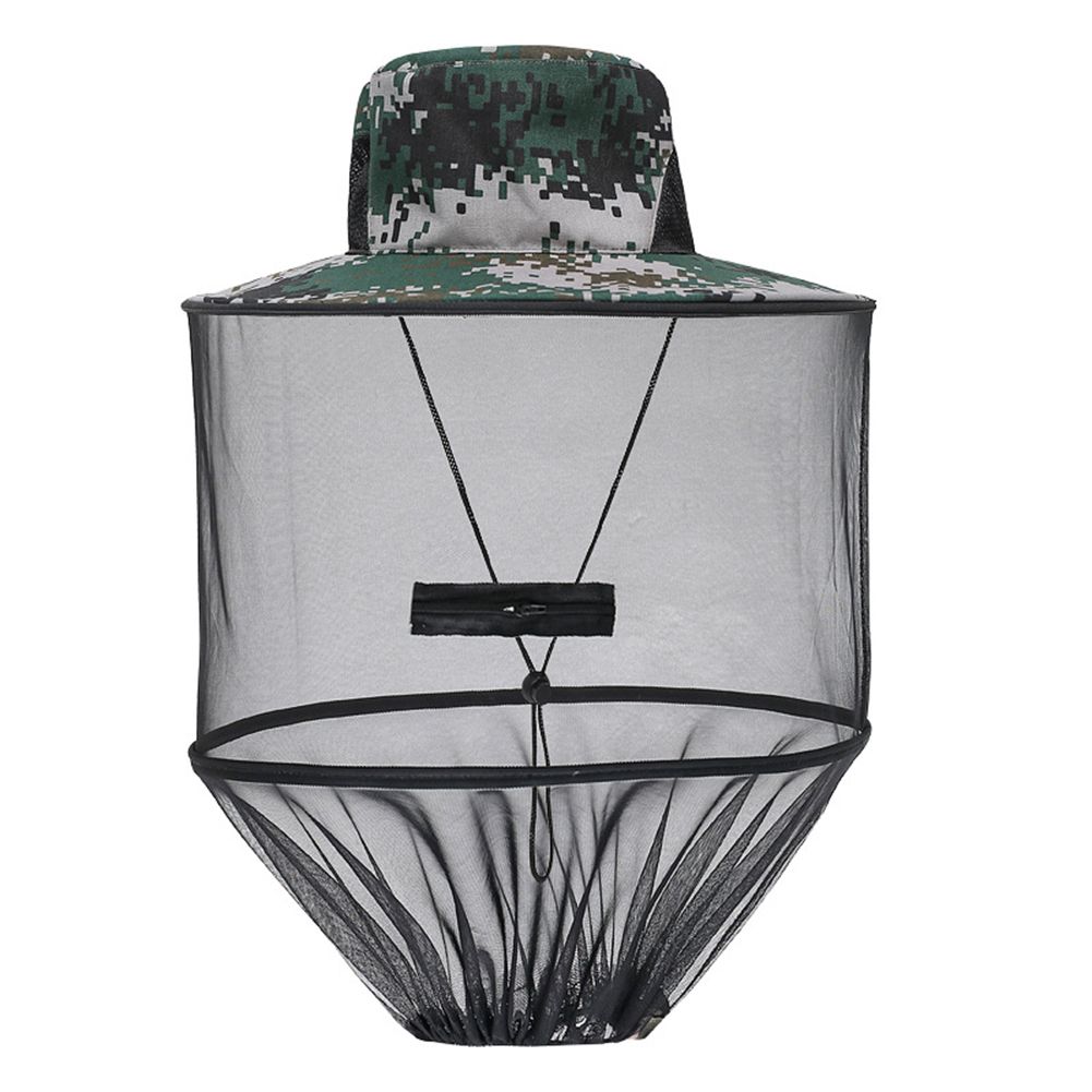 Yfashion Sunscreen  Hat With Detachable Mosquito Net Multi-functional  Sun Hat For Outdoor Fishing