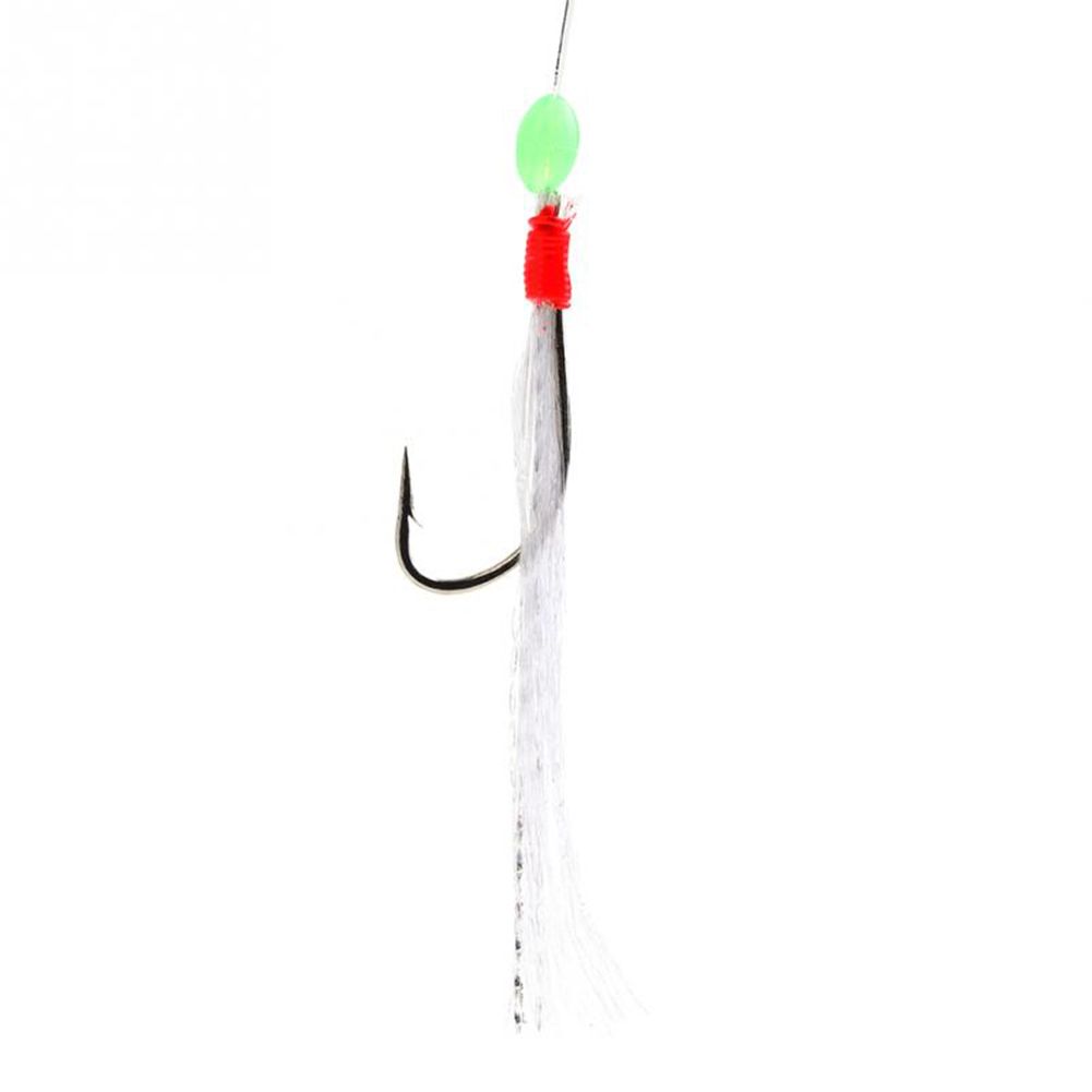 25pcs/set Carbon Steel Fishing Hooks nous Bead Steel Hook With Nylon Line String Hook Fishing ackle Accessory