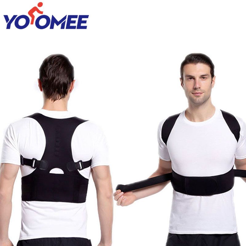Yoomee 1 Pcs Posture Corrector - Guaranteed Highest Adjustable Posture Support. Back Brace Men and Women Supports Correct Posture Upper and Lower Back Lumbar & Scoliosis