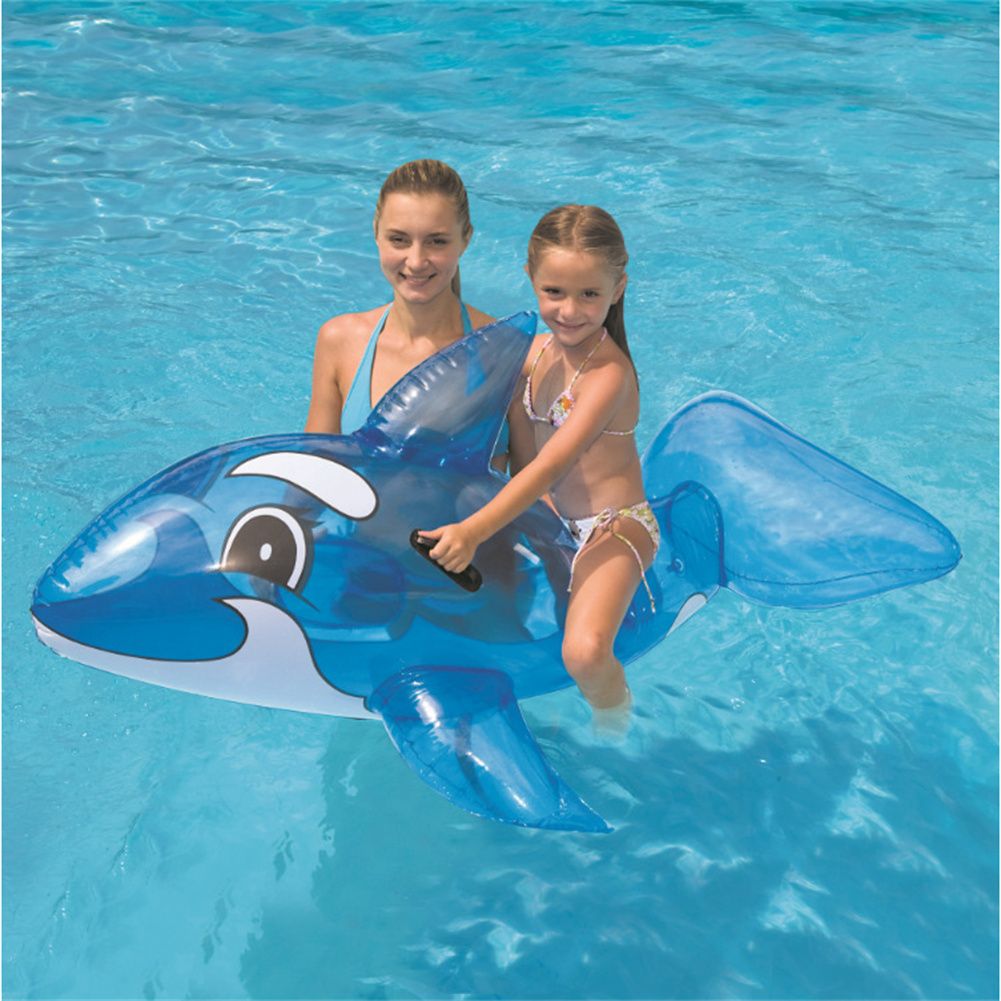 Inflatable Swimming Floats With 2 Handles Air Bed Mattress Seat Surfing Raft Summer Pool Float