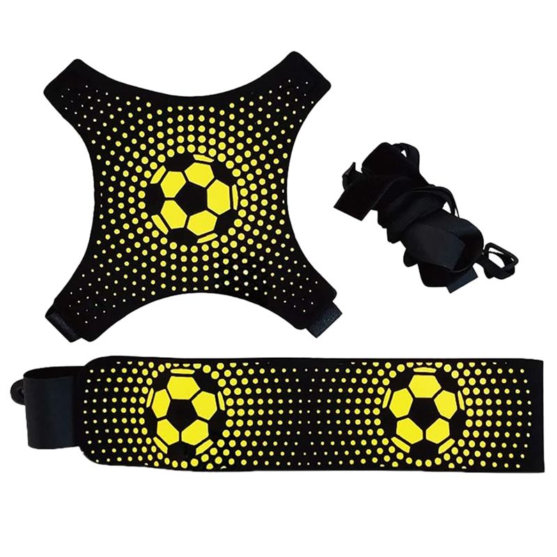 JAERBEE Soccer Ball Training Belt, Football Kick Throw Solo Practice Training Aid Control Skills Adjustable Belt for Kids Adults