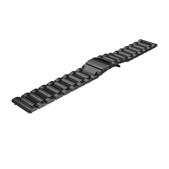 22mm Stainless Steel Wrist Band Strap for Samsung Gear S3 - Black