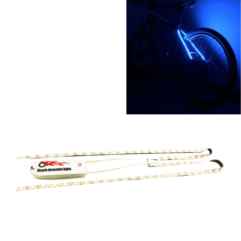 Bicycle Bike Rear Frame Decorative LED Strip Cycling Warning Light Tail Lamp