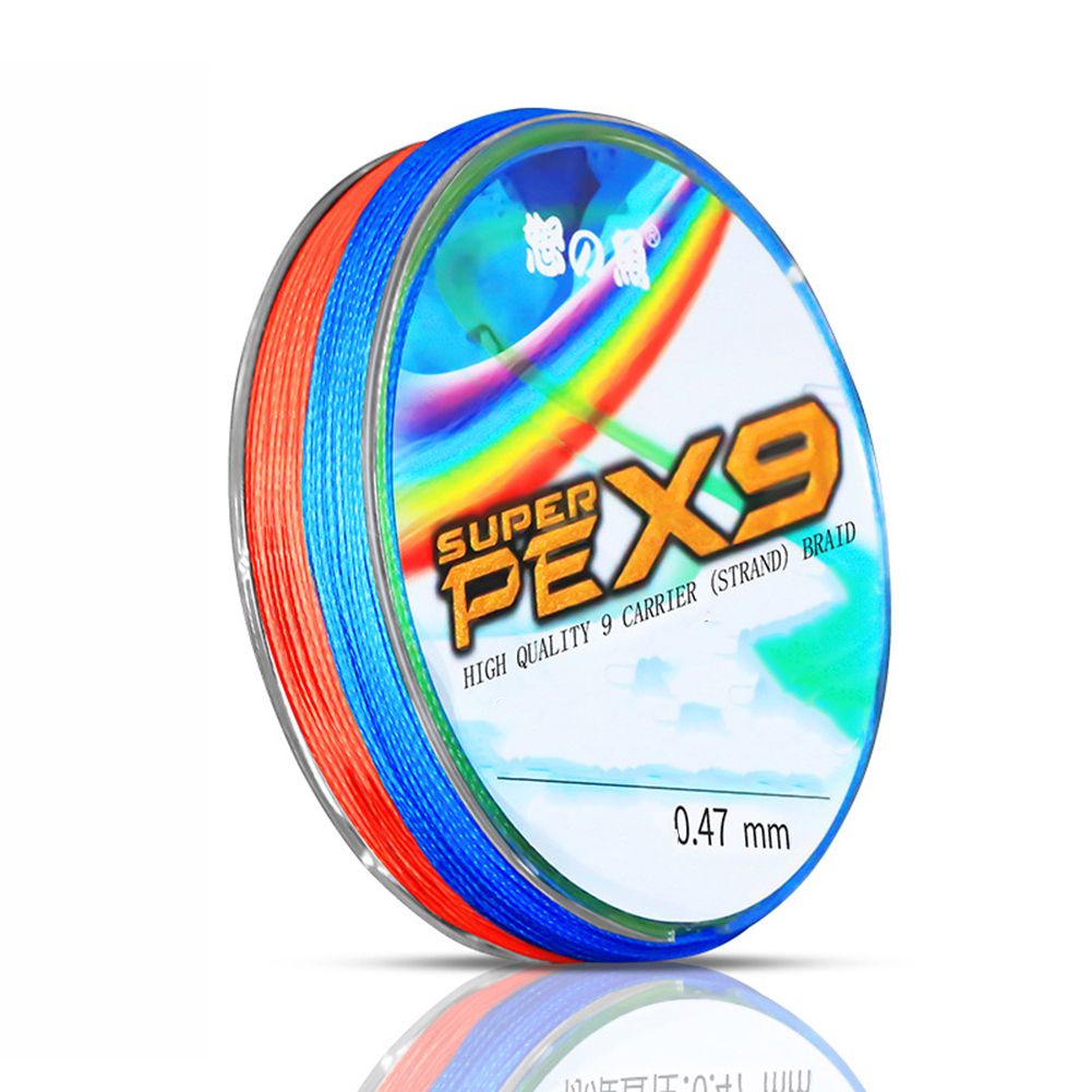 Yfashion 100m/1roll 9-strand Fishing  Line Anti-bite Wear-resistant Long-distance Cast Main Line For Rod Sea Fishing