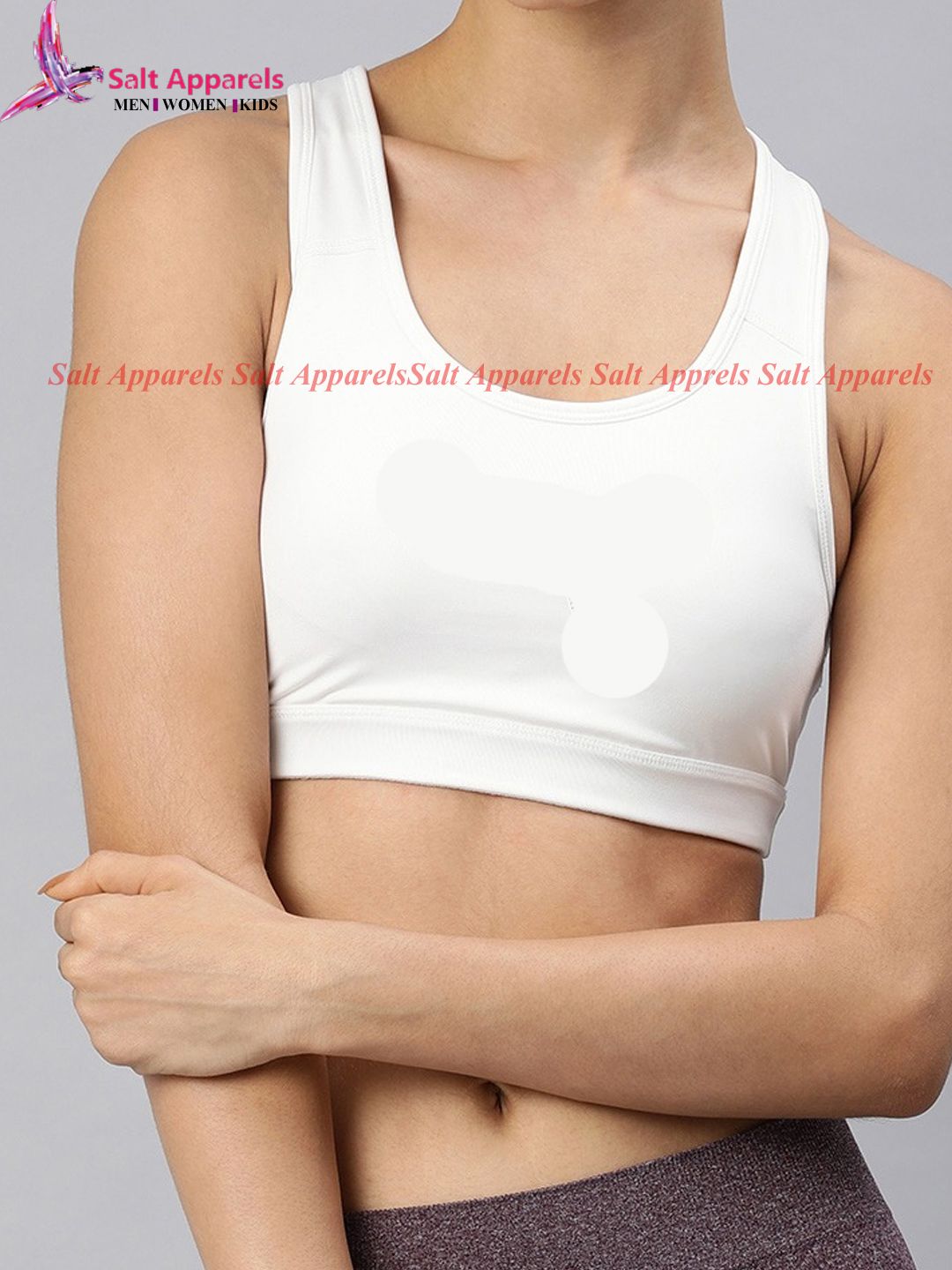 White-X Shape-Sports Bra - Sports Bra