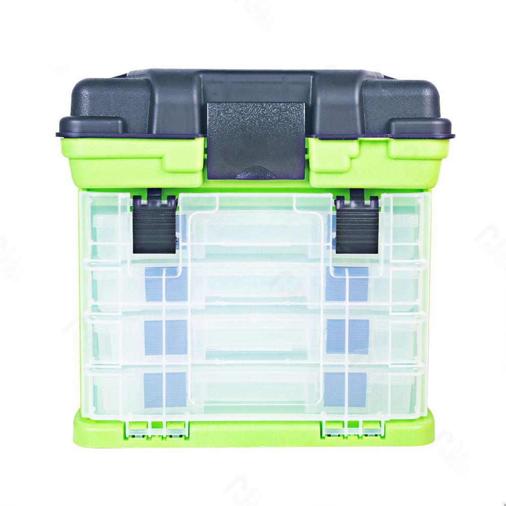 27*17.5*26.5cm Portable Fishing  ackle  Case Multi-layer Fishing ackle Boxes Lure ool Storage Box