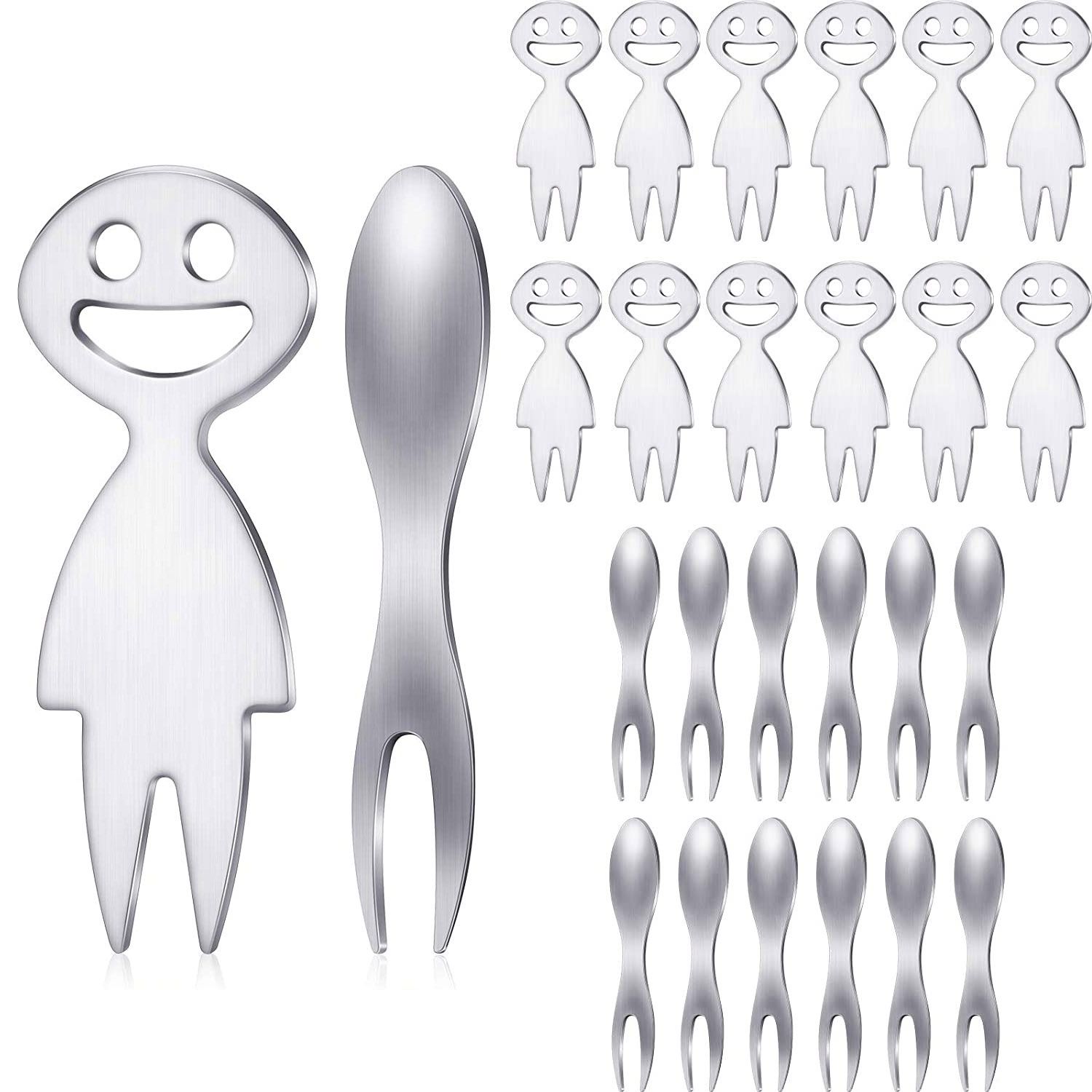 20 PCS Corn Cob Holders Stainless Steel Corn on the Cob Skewers Corn Holders Set BBQ Sweetcorn Fruit Home Cooking Fork