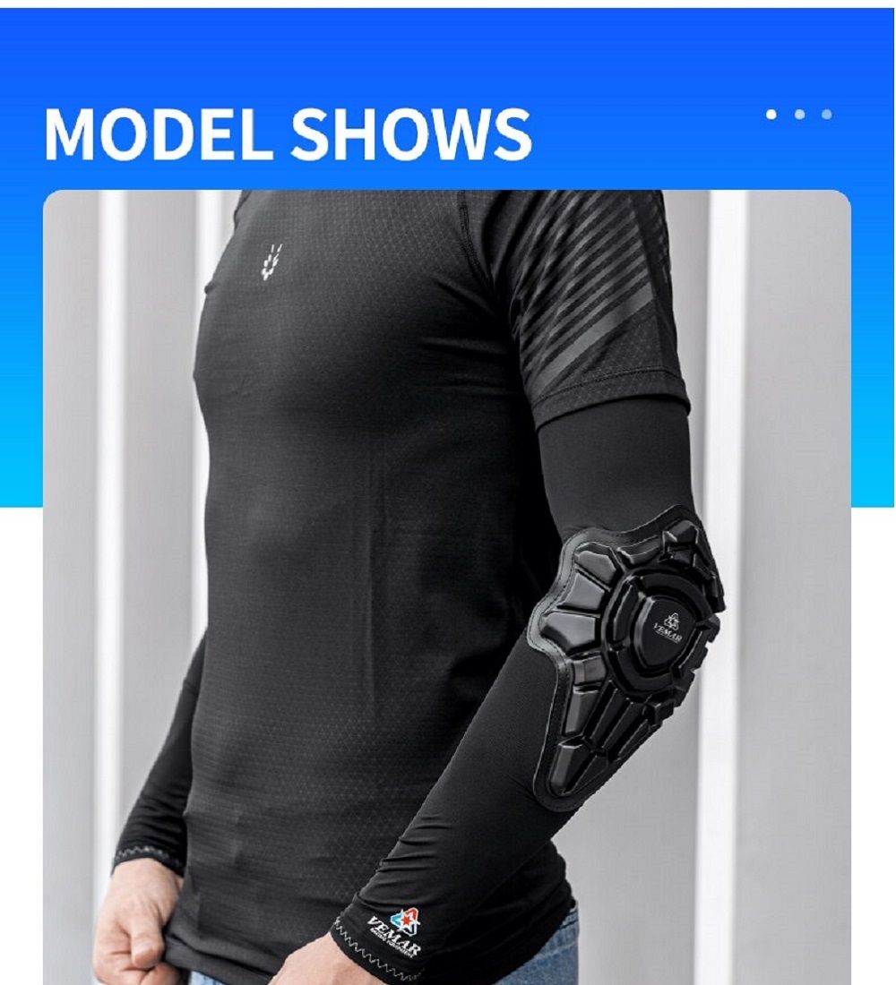 Vemar Universal Motorcycle Elbow Pads Breathable UV Arm Sleeve For Women Men Soft Moto Motorbike Elbow Pad