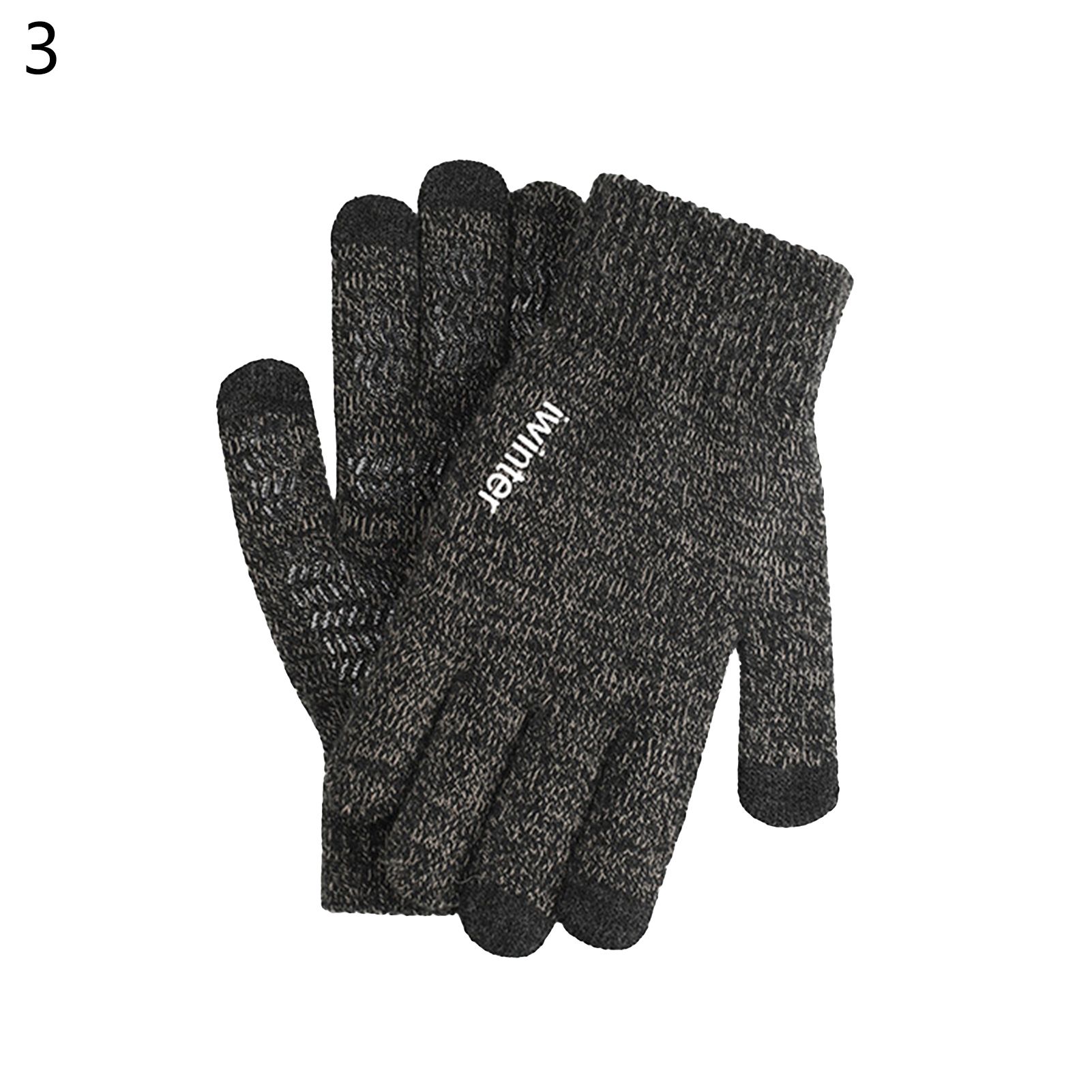 Adult Gloves Comfortable Three Finger Touch Screen Unisex Winter Gloves