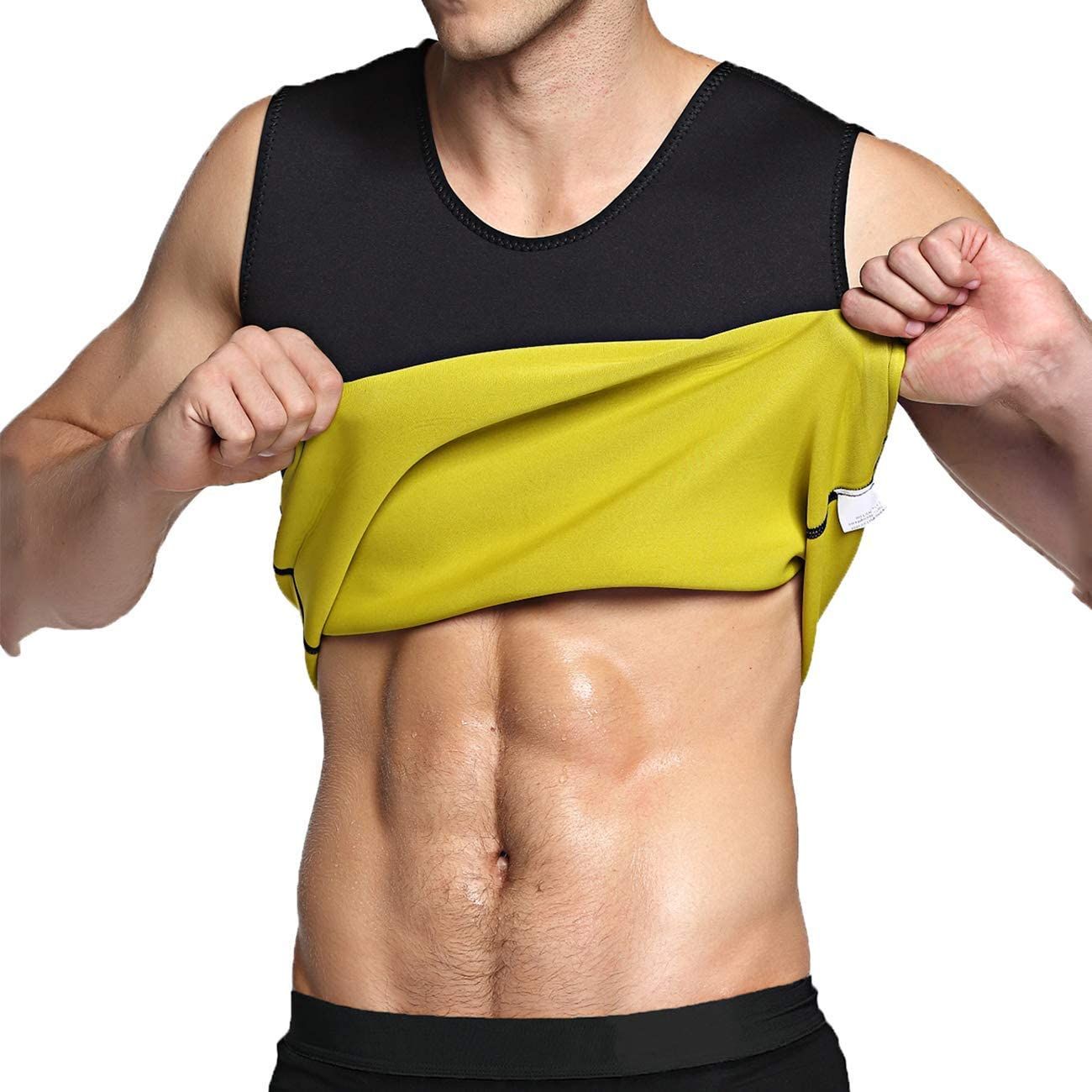 Sauna Slimming Vest Men Body Shaper Waist Trainer Hot Sweat Suit Workout Shapewear Neoprene Compression Tank Top Thermal Shirt