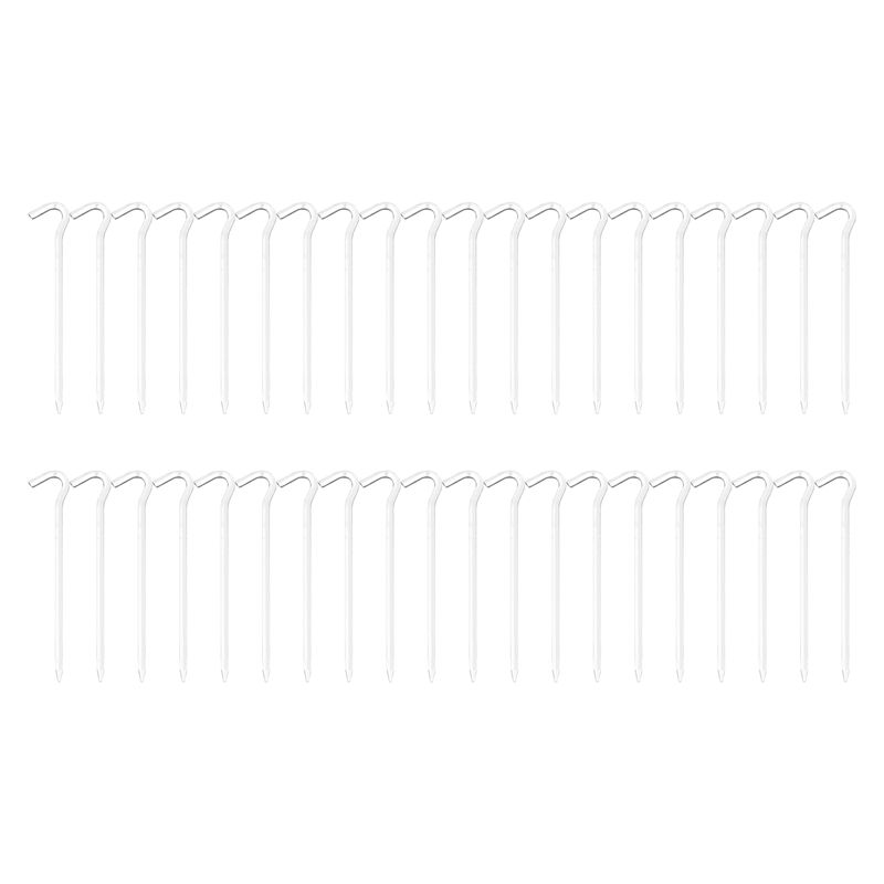 40Pcs Camping Tent Stakes Aluminum Camping Canopy Stakes Pegs Hexagon Ground Nail Camping Mat Canopy Accessories