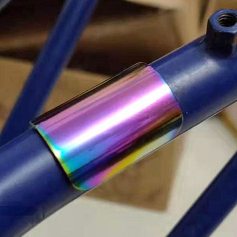 Folding Bike Frame Sticker Electroplating Protector for Brompton Bicycle Rear Fork