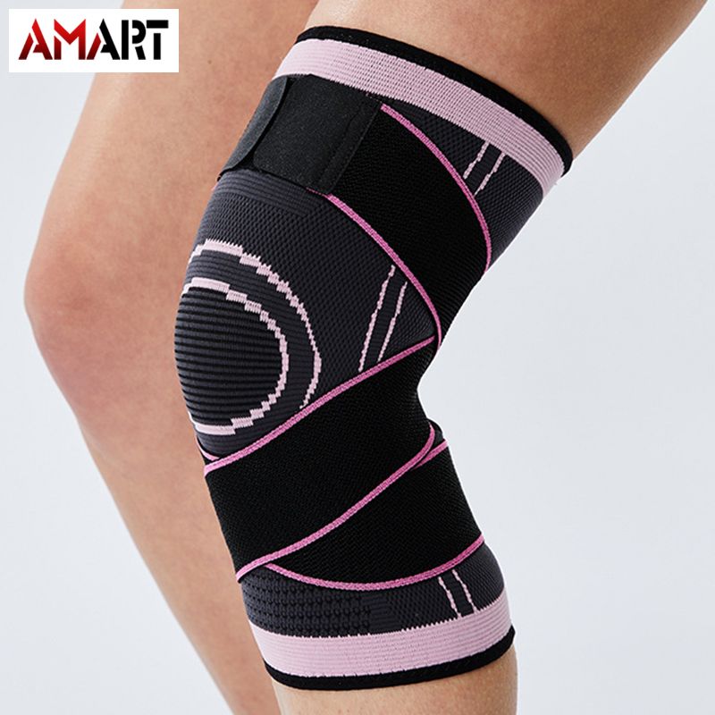 Fitness Running Cycling Elastic Knee Pads Non Slip Support Braces Sport Compression Knee Pad Sleeve for Basketball Sport