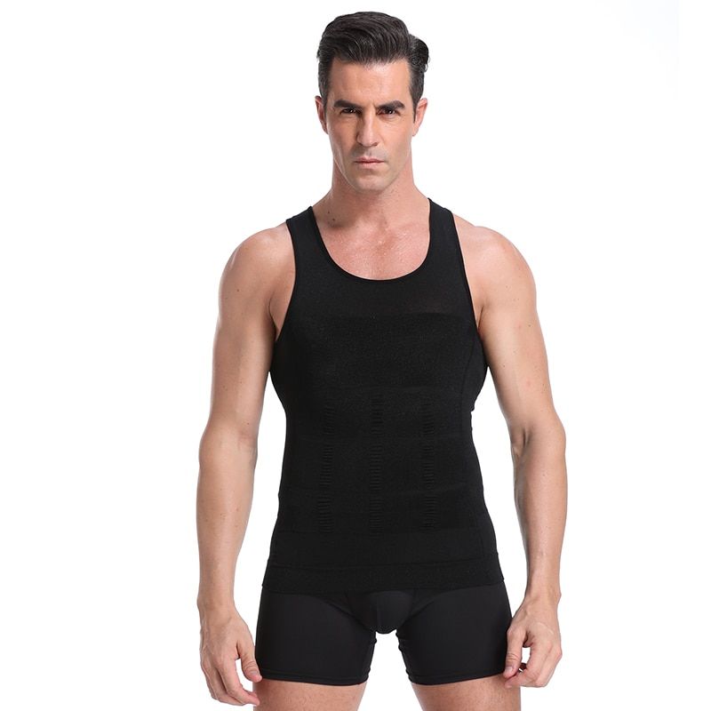 Be-In-Shape Men's Slimming Vest Body Shaper Belly Control sture Gynecotia Compression Shirt Underwear Waist Trainer Corset
