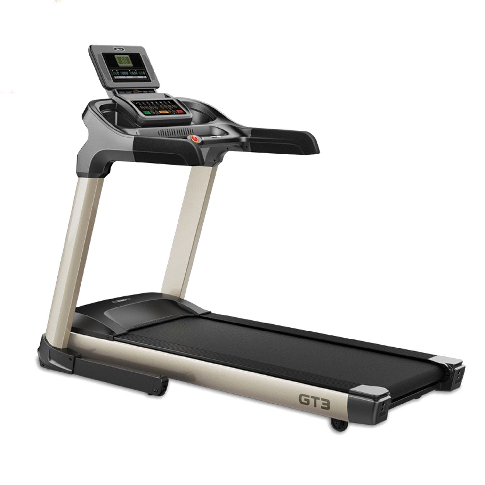 GT3 -Light Commercial Motorized Treadmill - Black and Grey