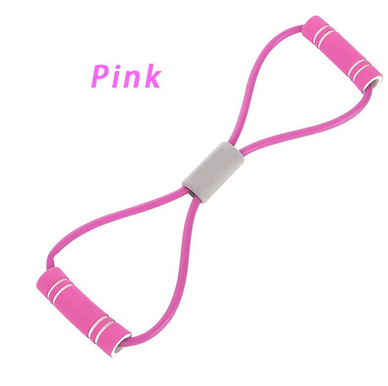 Resistance Bands Yoga Fitness Resistance 8 Word Chest Expander Rope Workout Muscle Fitness Rubber Elastic Bands for Exercise