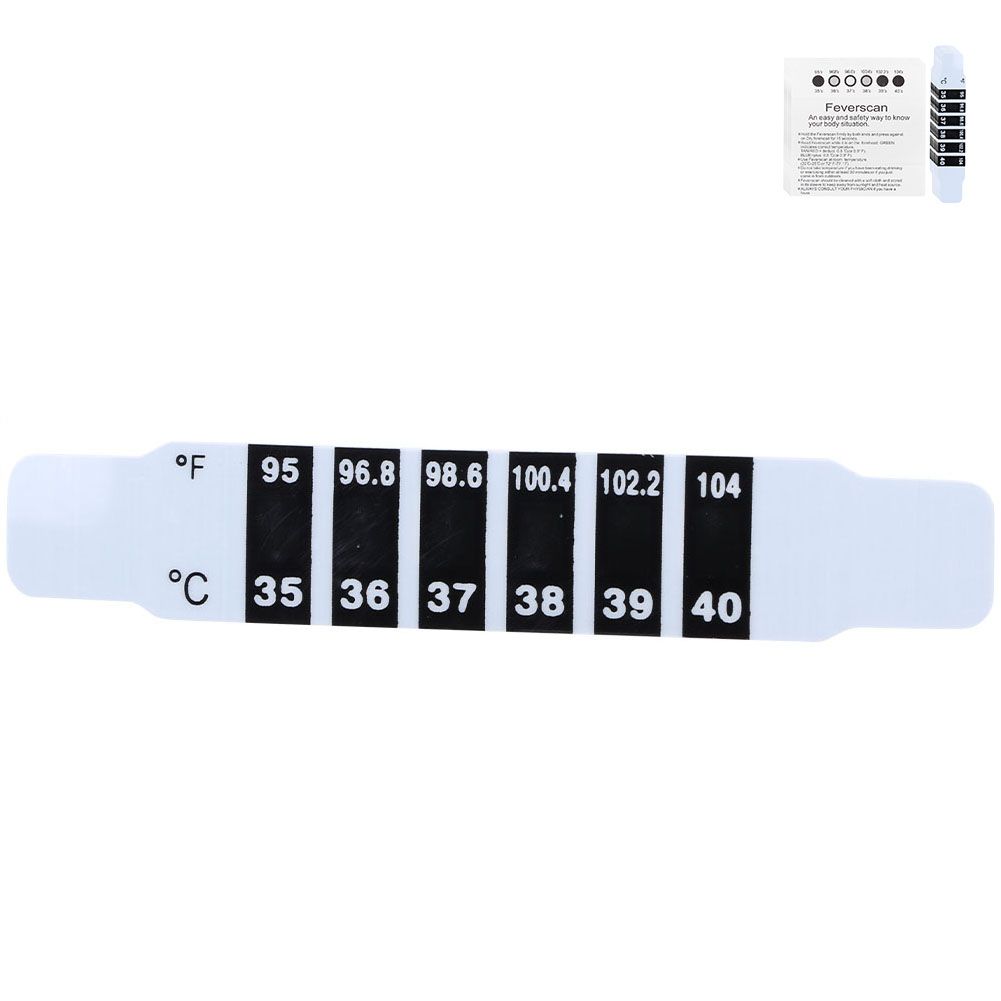 Sala Meng Reusable Forehead Thermometer Strips Sticker for Checking Baby Kid Adults Temperature Travel and Daily Use