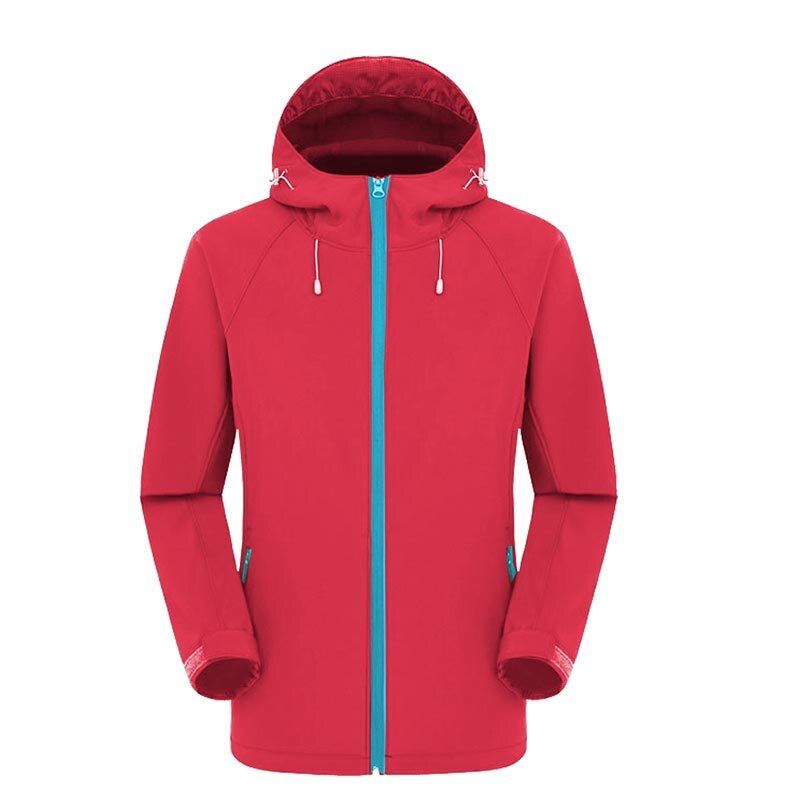 Outdoor Fleece Men's Women's Jacket Soft shell Breathable Hooded Jacket Waterproof Windproof Mountaineering Camping Jacket