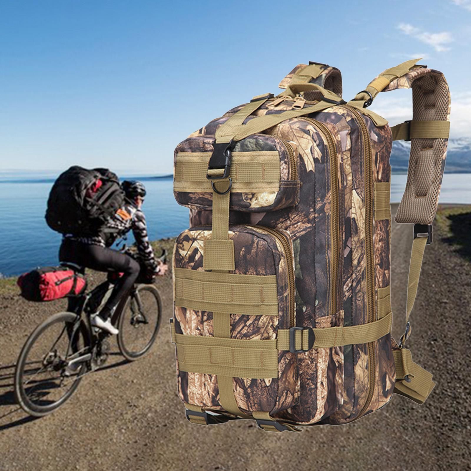 Hiking Backpack Traveling Rucksack for Camping  Black