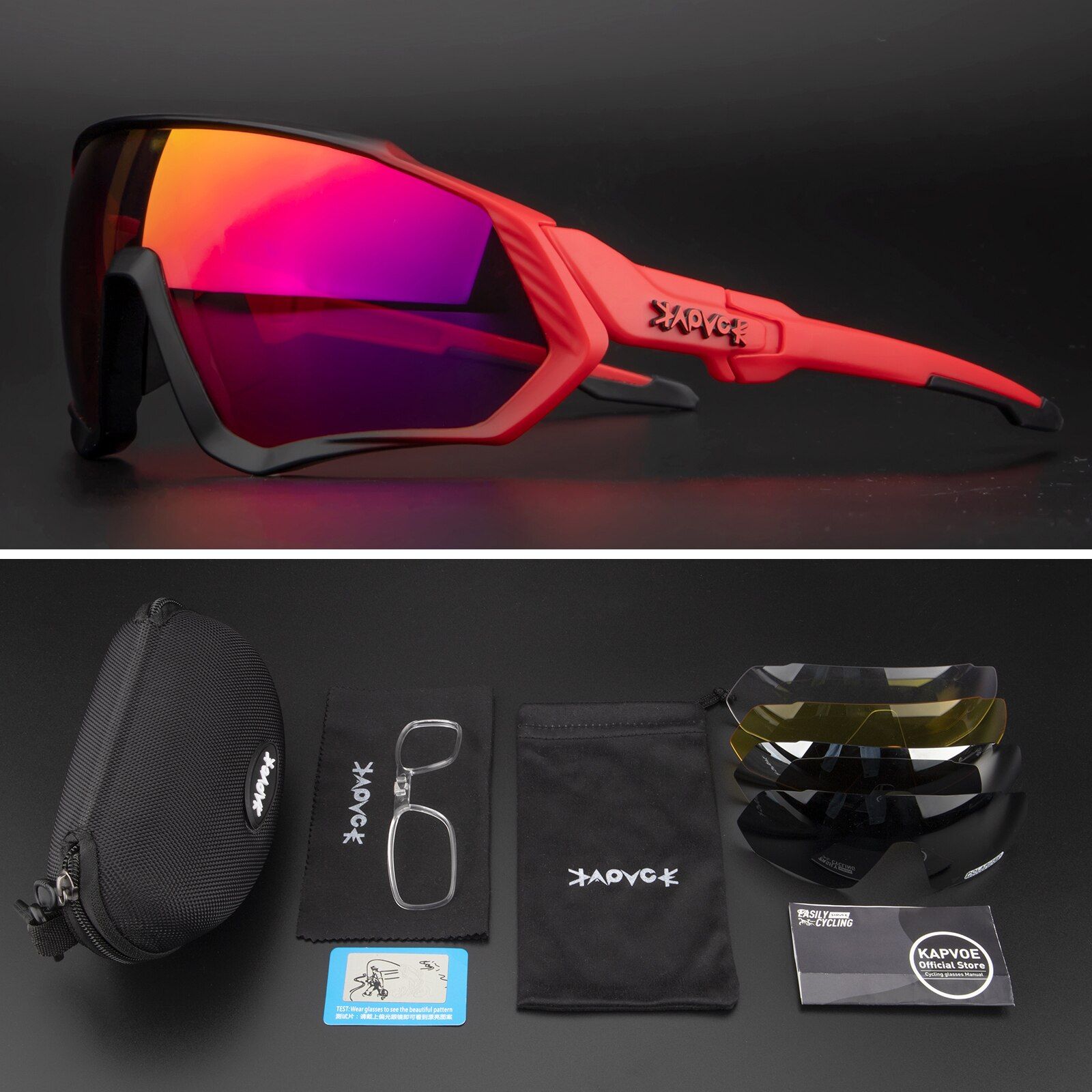 Cycling Glasses Polarized MTB Mountain Bicycle Cycling Sunglasses 5 lens Cycling Goggles Outdoor Eyewear Ciclismo Gafas Ciclismo