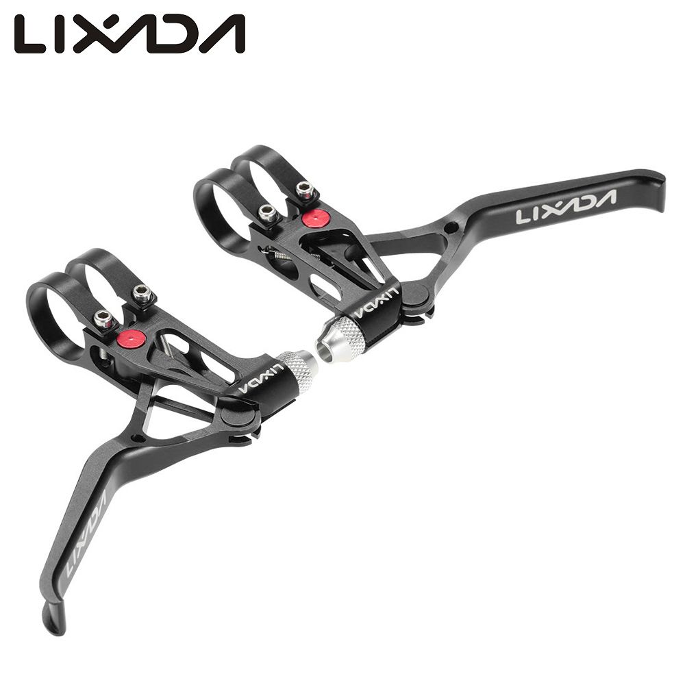 Bicycle CNC Aluminum Brake Lever MTB Mountain Bike 3 Fingers Mechanical Brake Levers 1 Pair