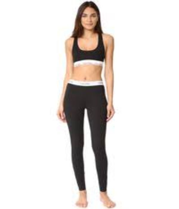 Ladies Modern Cotton Sports Bra Panty Leggings Set. - Sports Bra