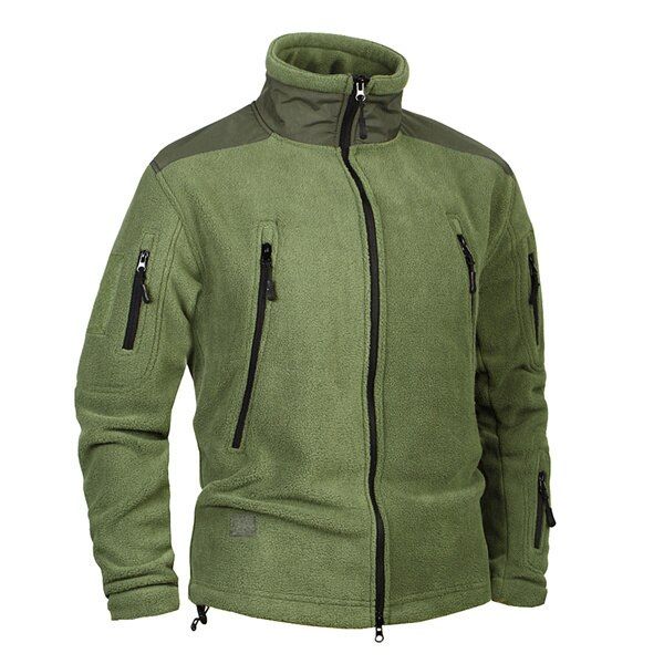 Outdoors Riding Climbing Hiking  Camping Thermal   Windproof Jacket Men Winter Thicken Warm Fleece Coat