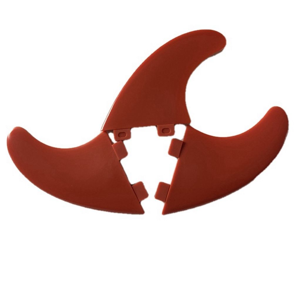 3PCS G5 Surfboard FCS Surf Water Wave Fin Surfing Accessory Surfboard Fin Thrusters Nylon Surf Fins Red