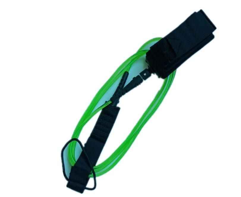 Yfashion 6ft 5.5mm Surfboard Leash PU Paddle d Surf Leash Foot Rope Safe Strap