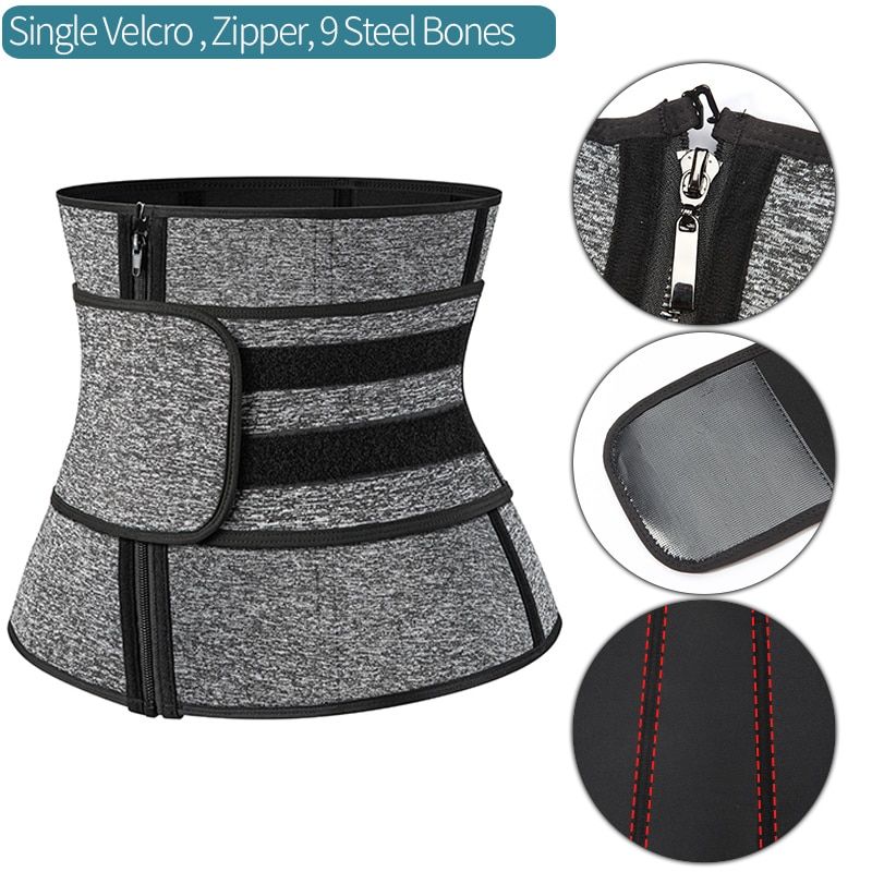 Mens Waist Trainer Fitness Trimmer Belt Sauna Corsets For Abdomen Slimming Body Shaper Weight Loss Sweat Workout Fat Burner