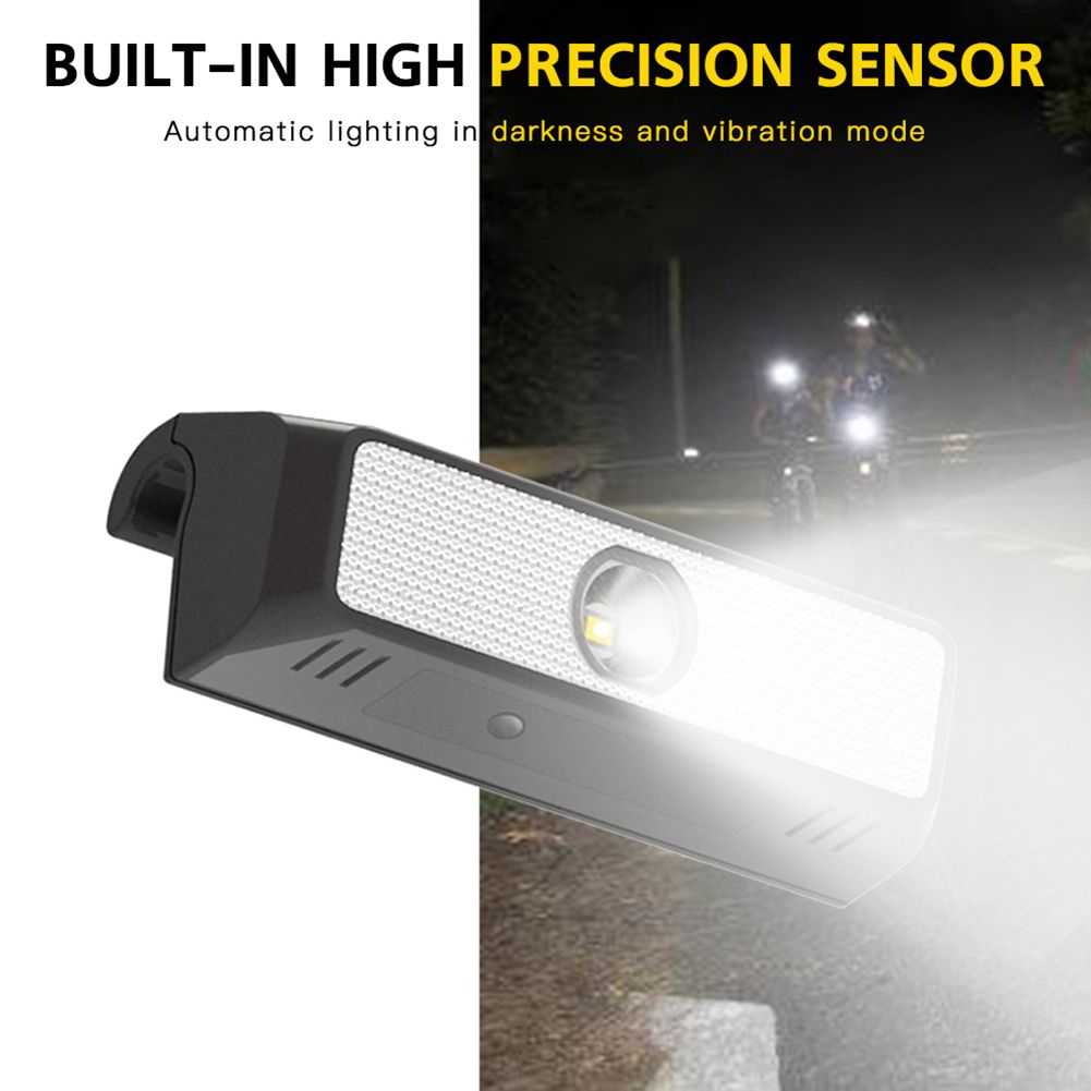 Solar Bicycle Head Bicycle Head Waterproof IPX6 Smart Sensing LED Bicycle  for Mountain Bike