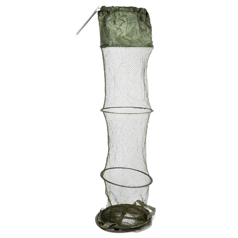 5Layer Foldable Fishing Basket Dipped Keep Fish Alive in the Water
