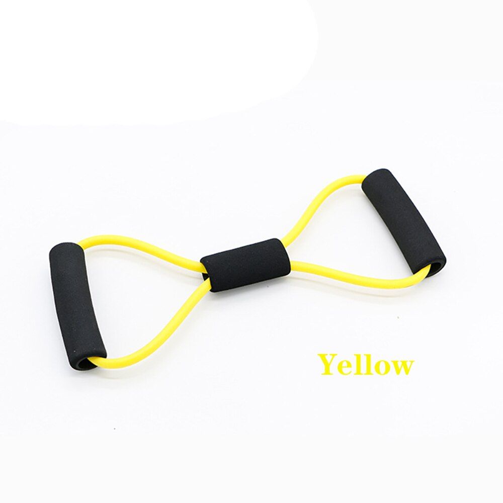 Yoga Elastic Fitness Bands 8 Word Chest Expander Rubber Tubing Pull on Rope Workout Elastic Resistance Band Muscle Expansion