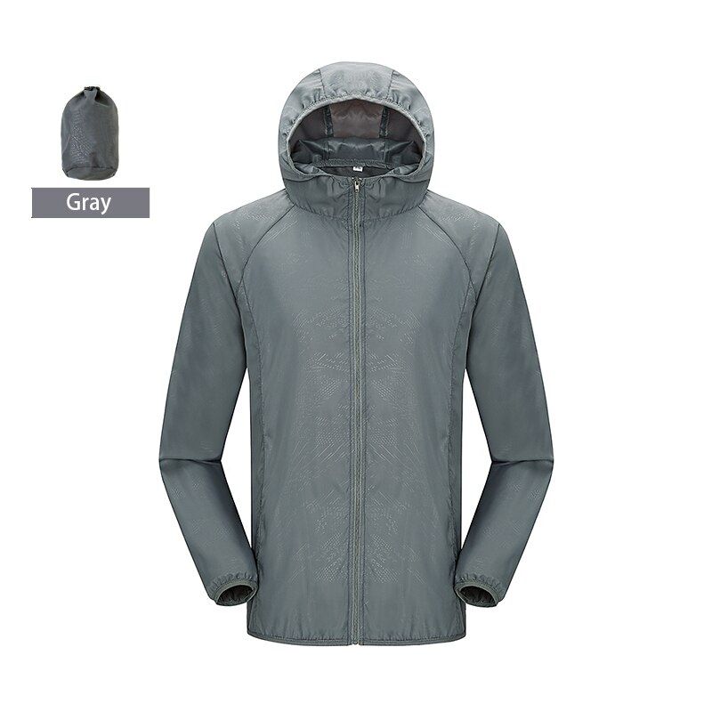 LNGXO Hiking Waterproof Jacket Women Men Camping Running Sun-Protective Windbreaker Quick Dry Outdoor Sport Rain Coat Uni