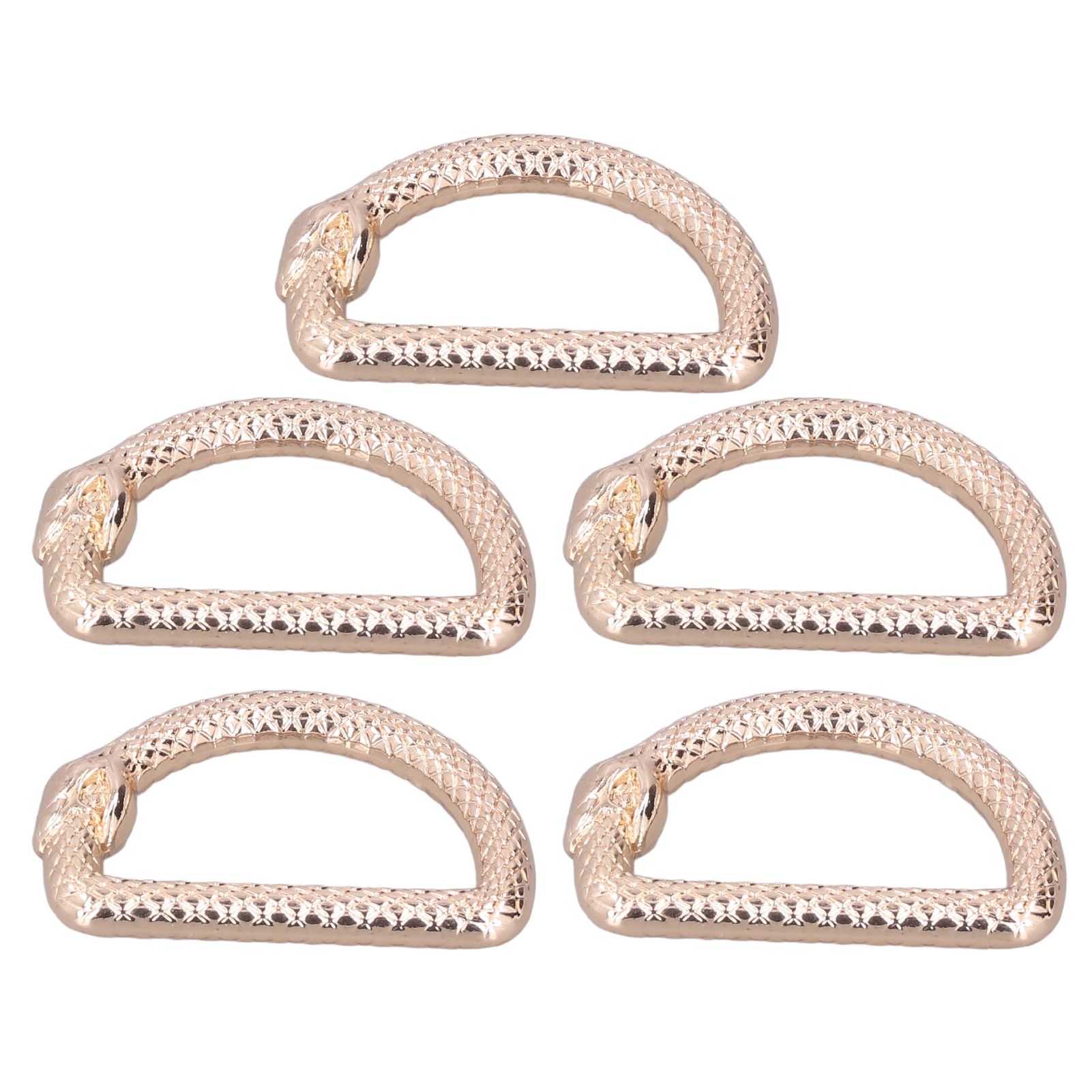 Himeng La 5Pcs D Rings Zinc Alloy Sturdy Durable Multifunctional Wide Application Metal for Bag Backpack Belt