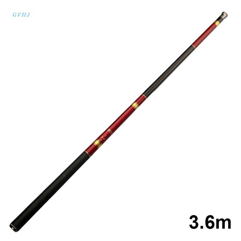 Carbon Fiber 2.7-7.2M Portable Telescopic Fishing Rod Hand Fishing Tackle River Stream Rod