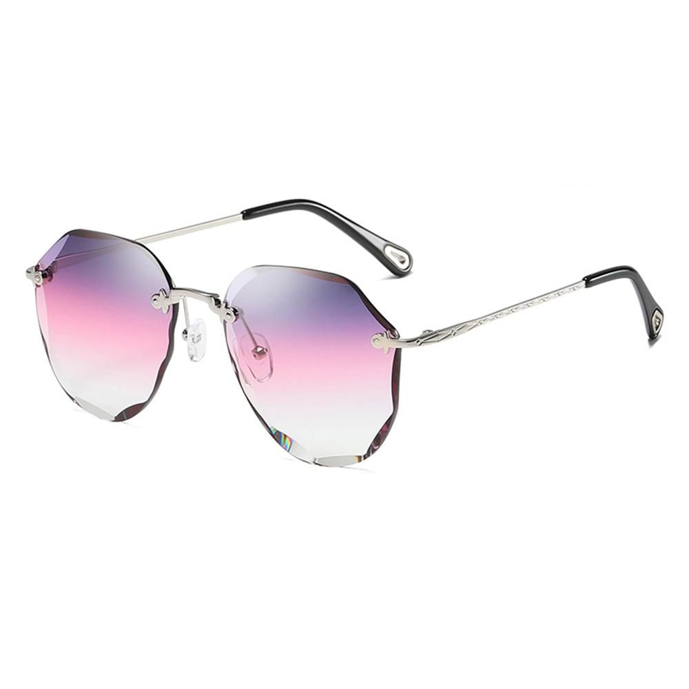 Fashion Women Sunglasses Ocean Color Lens UV400 Eyeglasses Eyewear Rimless Sun Glasses