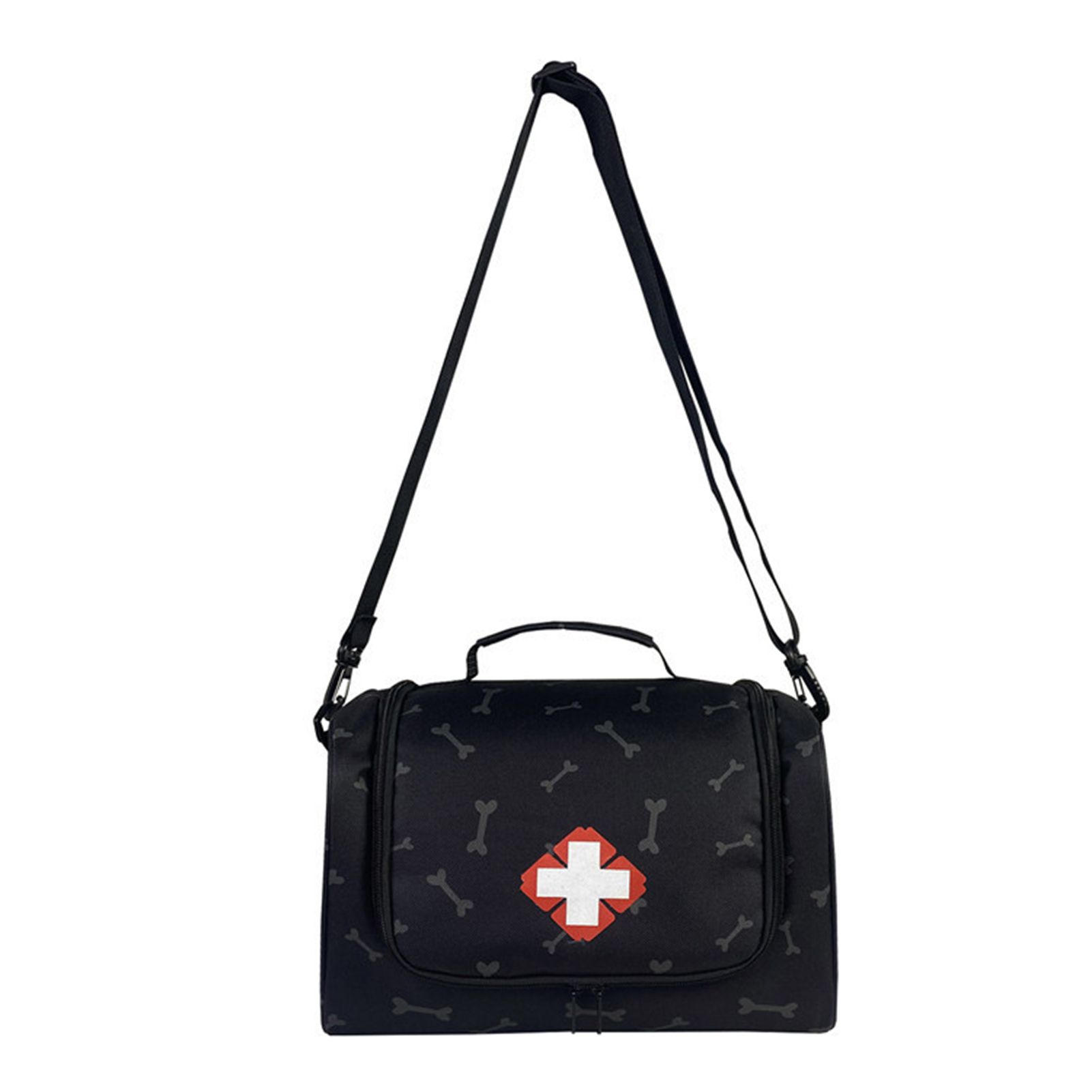 Pet Emergency Bag Roomy Double Zipper Outdoor Cat First Aid Bag