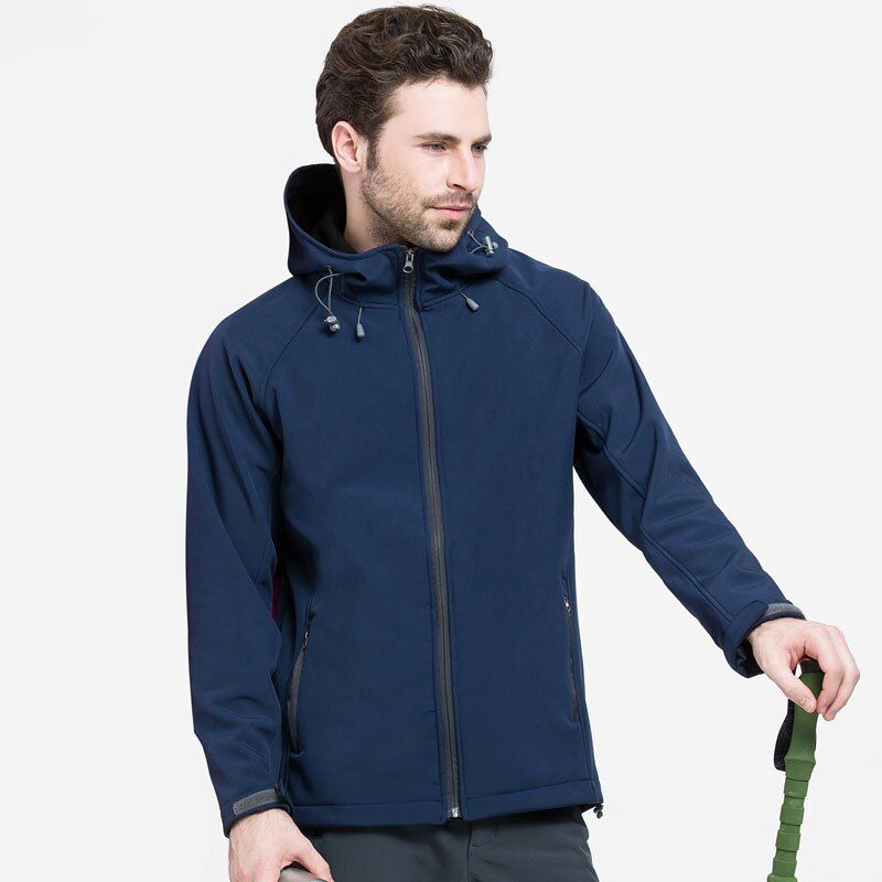 NUONEKO Men Women Softshell Hiking Jackets Waterproof Camping Windbreaker Hooded Rain Coats Skiing Sport Jacket JM10
